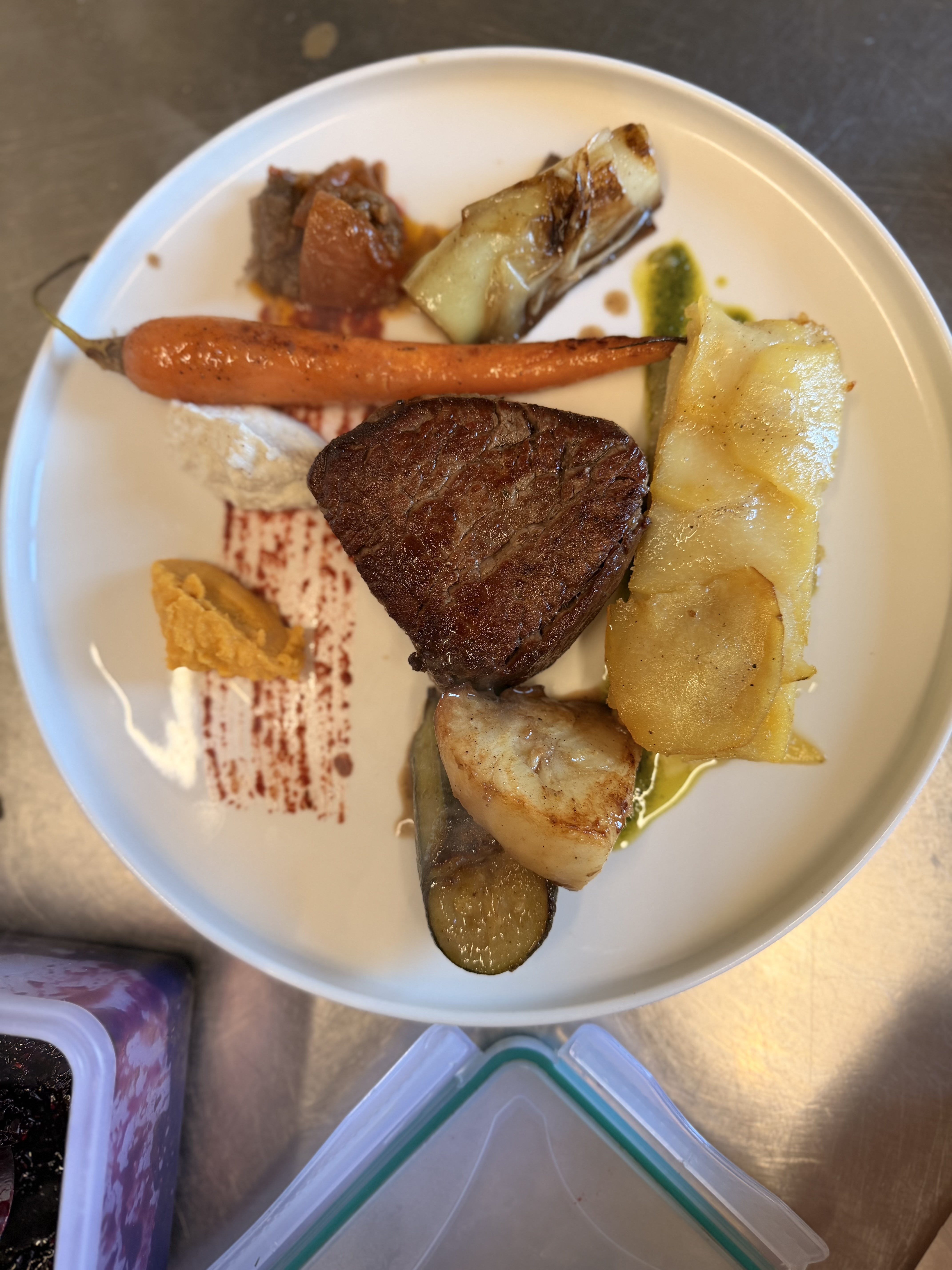 Filet et légumes de saison